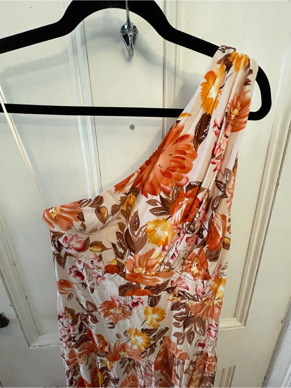 Petal & Pup Marietta NEW Dress Orange Floral Print Size 8 - Picture 4 of 9